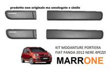 KIT SET MODANATURE LATERALI PER PORTE FIAT PANDA 312 DAL 2012 AL 2021 