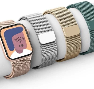 APPLE WATCH STRAP MILANESE LOOP METAL BAND 8 7 SE 6 5 4 3 38/40/41/42/44/45/49mm
