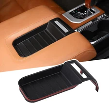 Matte Black Armrest Box Storage Slot Panel Plastic Cover Trim Fits 14-21 Tundra