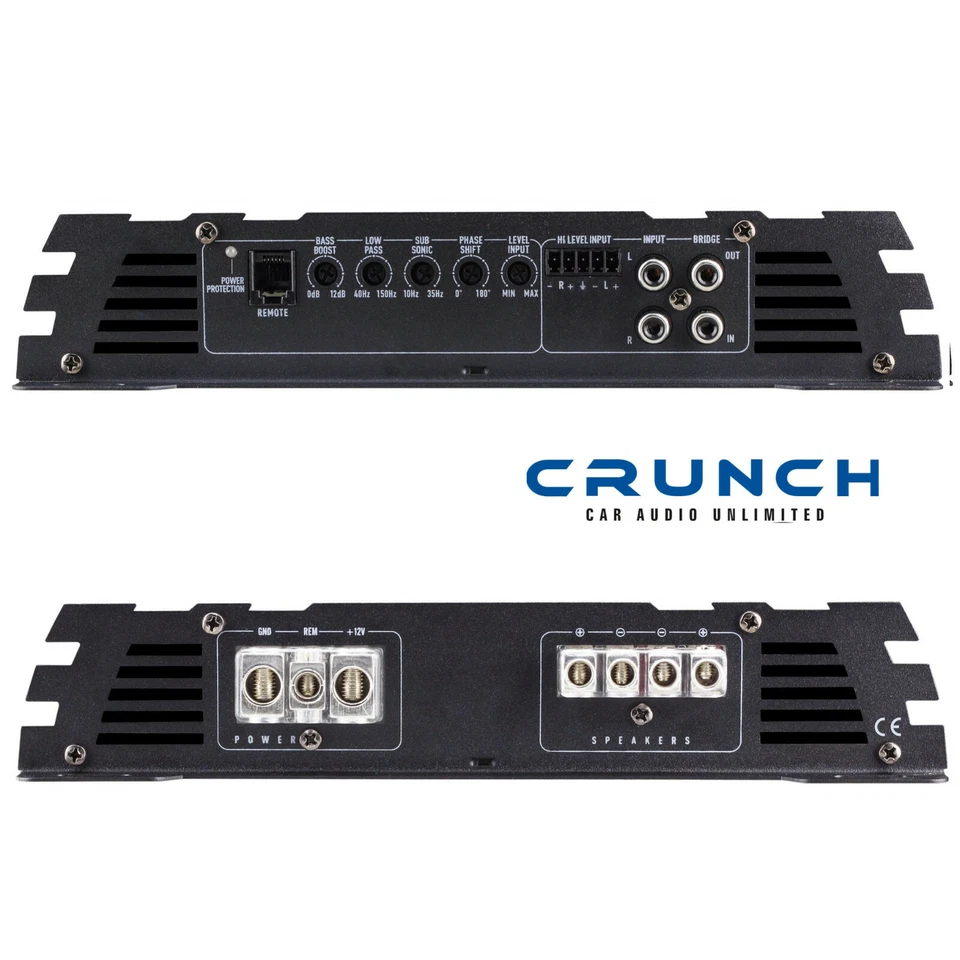 Crunch 4400 Watt Digital Verstärker GPX-4400.1D 1-Kanal Auto Endstufe Subwoofer - Bild 2 von 2