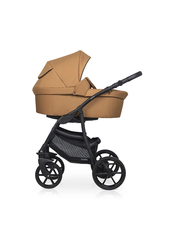 RIKO BASIC 2023 BABY PRAM 2in1 3in1 CARRYCOT + PUSHCHAIR + CAR SEAT - Image 3 of 4