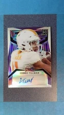 CT20) 2023 Leaf Metal CEDRIC TILLMAN RC Auto 3/7 Purple