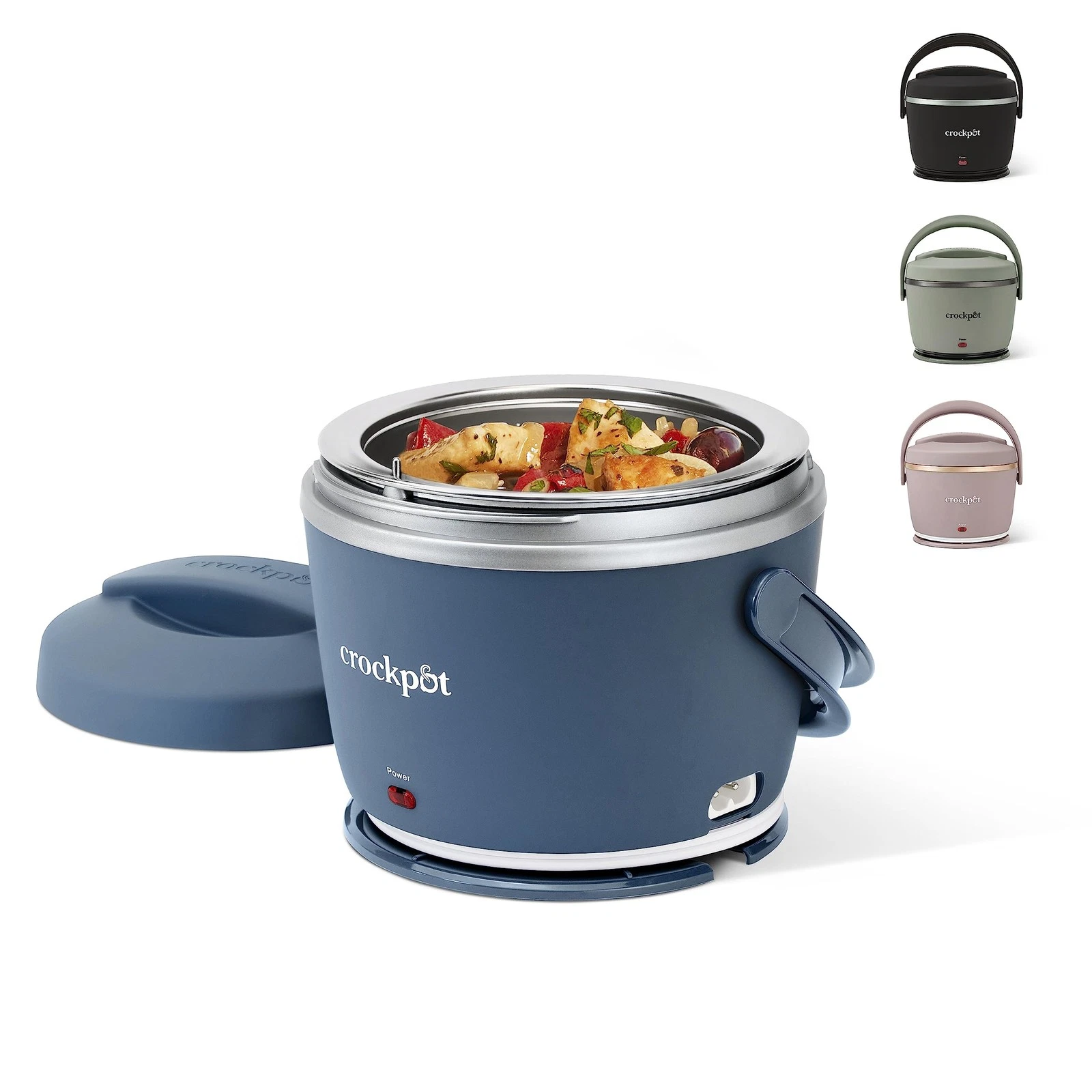 Crock-Pot 20oz Portable Electric Food Warmer, Personal 20 Ounce, Faded Blue
