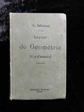 ¤ Livre d'école ancien - GÉOMÉTRIE - A. Salomon - Vuibert - 1911