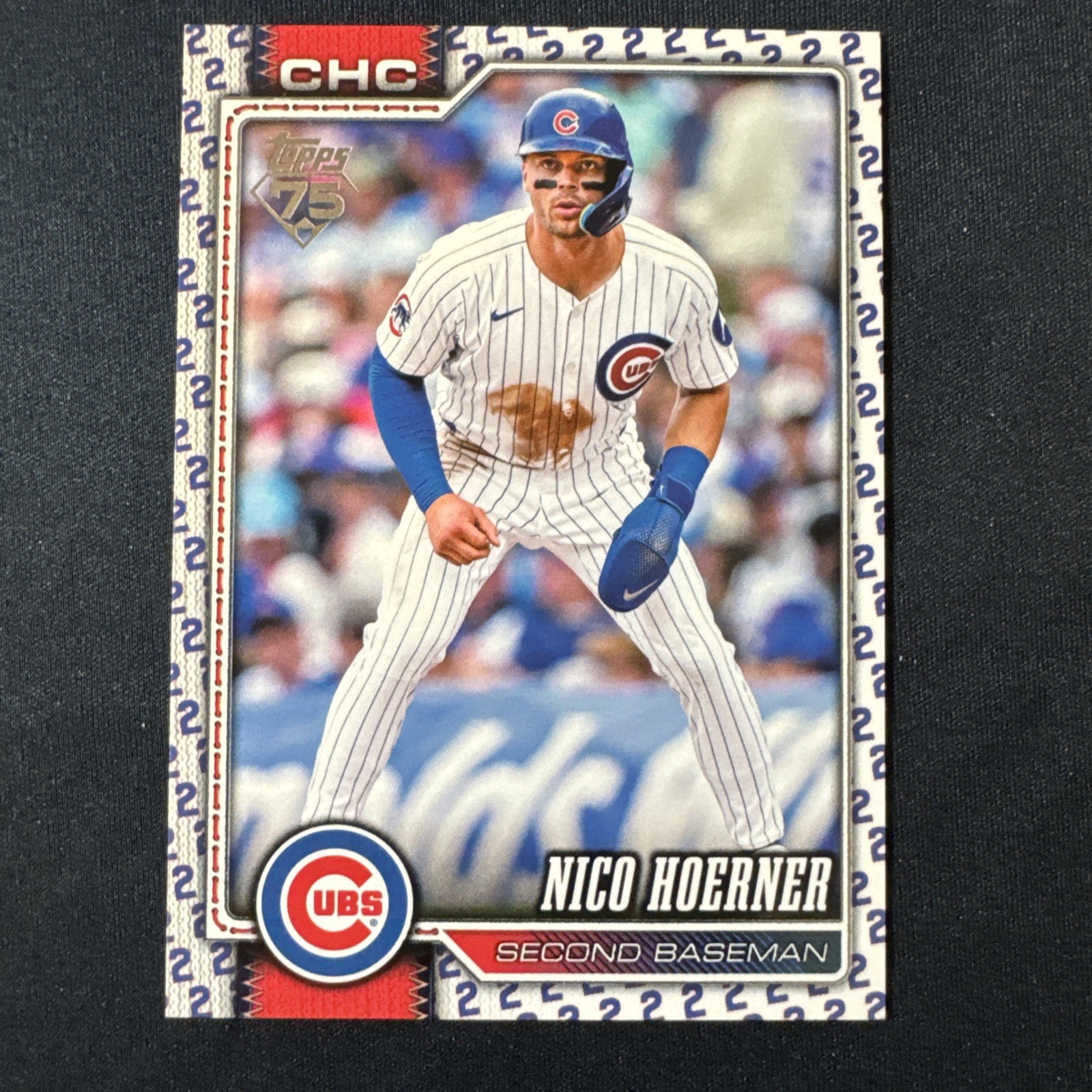 2026 Topps Series 1 #5 Nico Hoerner Player Number Variation Case Hit SSP Cubs