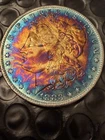 1883 O $1 Morgan Silver Dollar Gem BEAUTIFUL Rainbow Toning Both Sides