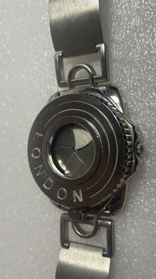 Vintage Voges London Camera Lens Iris 36.6mm Silver Tone Watch