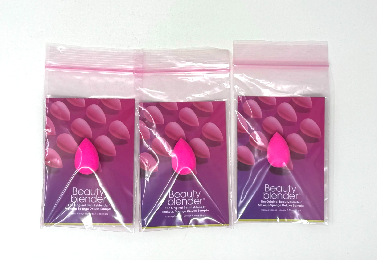 3x Beauty Blender The Original PINK Makeup Sponge Deluxe Sam