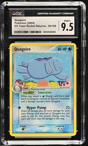 Quagsire graded CGC 9.5 for sale on eBay