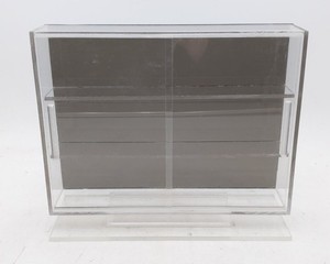 Generic HO, N, & Z Scale Multi-Level Display Case w/ Darkened Backing EX