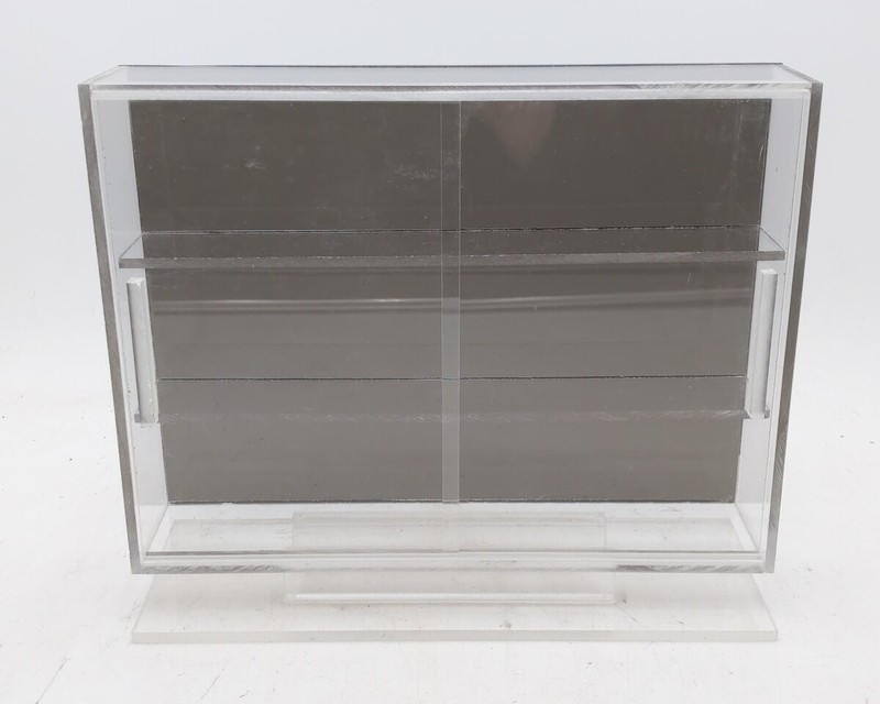 Generic HO, N, & Z Scale Multi-Level Display Case w/ Darkened Backing EX