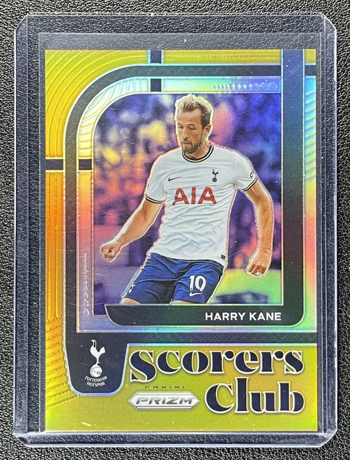 HARRY KANE 2022-23 PANINI PRIZM P/L #20 SCORERS CLUB GOLD 5/10 TOTTENHAM view 1
