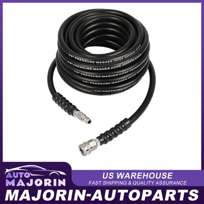 #ad 50FT 3 8quot; Hot Water Pressure Washer Hose 4800 psi Rubber Power Washer Hose $69.59