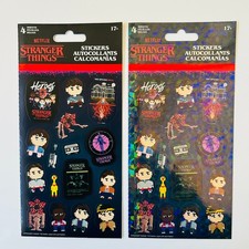 STRANGER THINGS 8 bit Stickers  Glossy  Holographic by Sandylion  4 sheets
