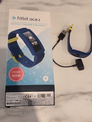 Fitbit ace2 Aktivitätstracker für Kinder 6 + dunkelblau & gelb