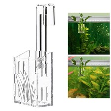 Aquarium Planter Cup Grass Holder Acrylic Mini Transparent