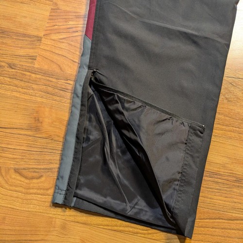 Vintage Russell sportliche Trainingshose Herren M schwarz Knöchelreißverschlüsse wasserabweisend y2k - Bild 3 von 8