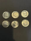 1964 Kennedy Half Dollars Lot of 6  90% Silver