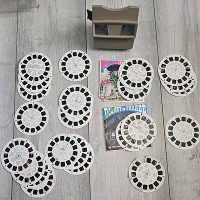 Vintage View-Master Betrachter und Rollen Sammlung Optisches Spielzeug Set Konvolut