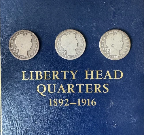 1892 P, S and O Barber Quarters (3)