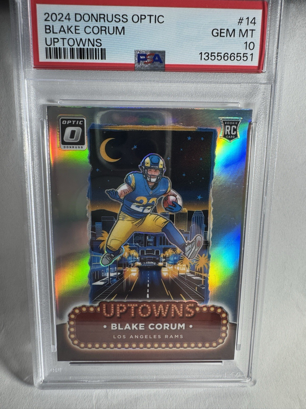 Blake Corum Panini Donruss Optic Uptowns #14 Base