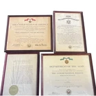 VTG WWII Military Collectibles US ARMY Medal Certifications Framed Lot of 04