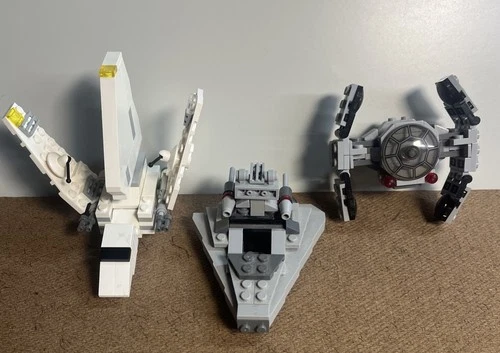 Lego Star Wars Microfigures - 75128 TIE Advanced Proto & 75033 Star Destroyer +