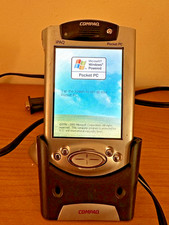 Retro Compaq iPAQ H3970 Pocket PC Bundle - 400MHz - TomTom Sat Nav Kit & Dock