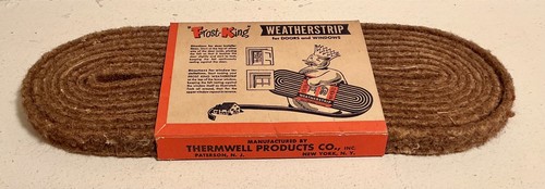 NOS Vintage Frost-King Weatherstrip Felt 15 Ft. in Original Packaging - Picture 3 of 5
