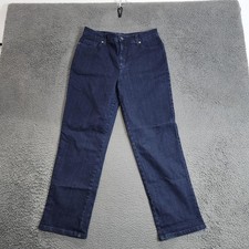 Gloria Vanderbilt Amanda Jeans Womens 10 Dark Wash High Rise Straight Leg Denim