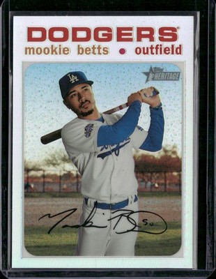 2020 Topps Heritage #THC-502 Mookie Betts Chrome Refractor #/571