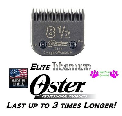 Oster A5 ELITE TITANIUM CryogenX # 8 1/2 Clipper Blade*Fit Andis AGC2,DBLC2,SMC