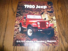 1980 Jeep Cj-5cj-7 Pickup Cherokee Wagoneer Sales Brochure - Vintage