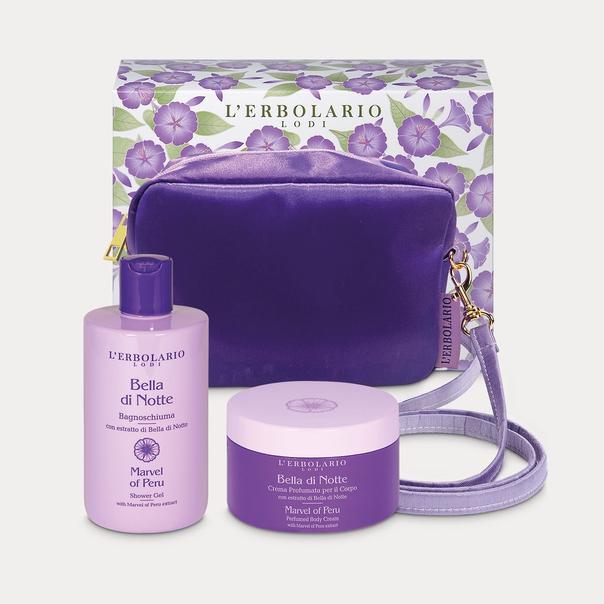 L'erbolario Sb Srl Crema Bella Di Notte Beauty Bag Grandi Meraviglie Edizione Limitata 1 Bagnoschiuma 300 Ml + 1 Profumata Corpo 250 Ml - Immagine 2