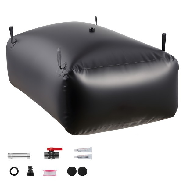 Uimoso Wasserspeicherblase Aus 1000D Pvc, 1000L, Schwarz, Notwasserspeicher-image