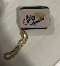 Juicy Couture Black Pink Zip Wallet Wristlet ...