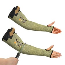 Schwer CORE Arm Protection Sleeves S081, ANSI A5 Cut Resistant Sleeves with T...