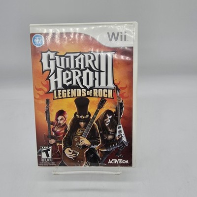 Guitar Hero III 3 Legends of Rock (Nintendo Wii, 2006) Complete 