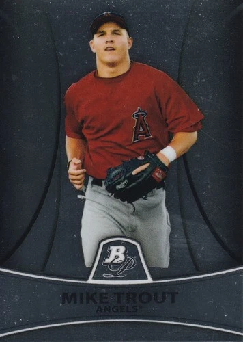 Mike Trout 2010 Bowman Platinum Prospects Card #PP-5 Los Angeles Angels!