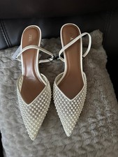 Zara SLINGBACK SHOES WITH FAUX PEARLS