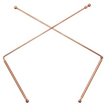 Zhitaoxun 2X 99.9 Copper Dowsing Rod - Divining Rods with Box, Ghost Gold