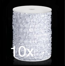 10 99FT /999ft Crystal Garland Strands, Acrylic Iridescent Crystal Beads String