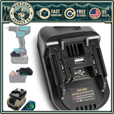 Universal Battery Adapter for 18V Cordless Tools, USB-A Charging, Compatible wit