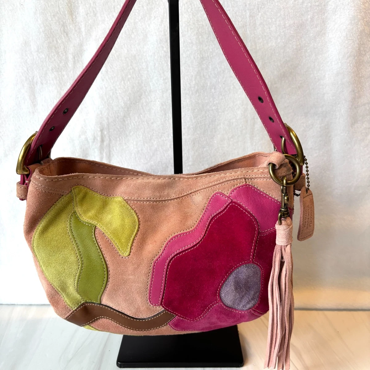 Coach Floral Suede Exterior Bags & Handbags for Women for sale | eBay