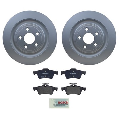 Hella Rear Rotors Bosch QuietCast Semi-Met Disc Brake Pads Kit For S-Type XF XJ8