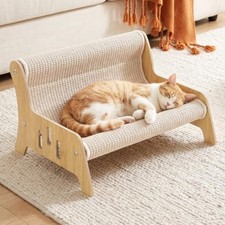 Large Sisal Cat Scratcher Couch for Indoor Cats, Scratching Board Furniture