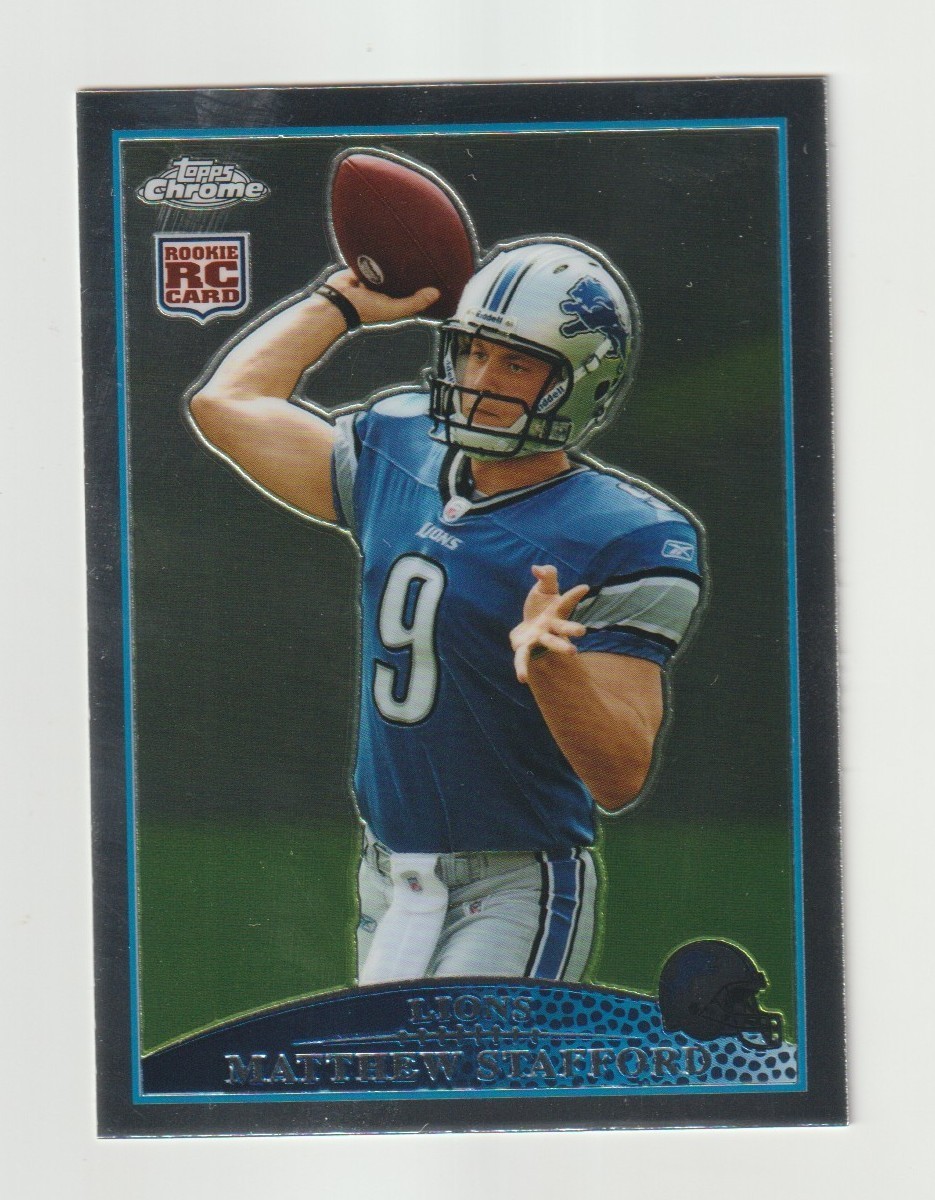 2009 Topps Chrome Matthew Stafford RC Lions Rams #TC210 BH