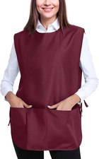 Smock Cobbler Apron for Women men-with Side Ties and 3 Pockets for Chef kitchen,