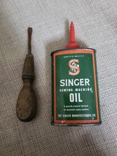 Vintage Singer Sewing Machine Oil can 3 oz An...