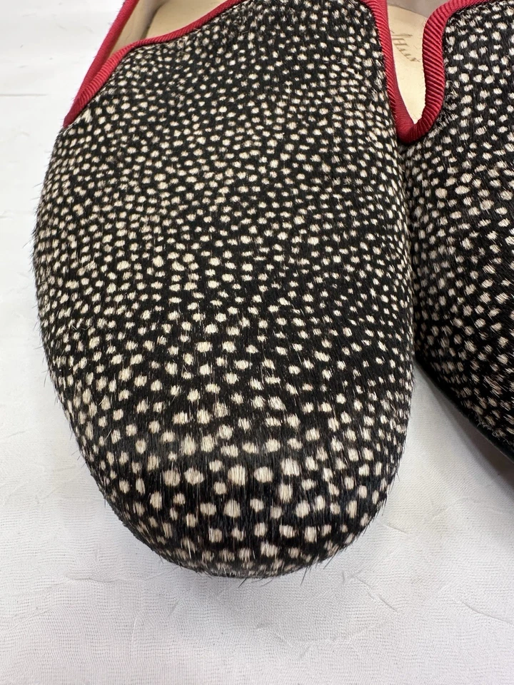 Mocasines de pelo de pantorrilla real Cole Haan Sabrina puntos negros y crema sin cordones para mujer 9 Foto 2 de 4